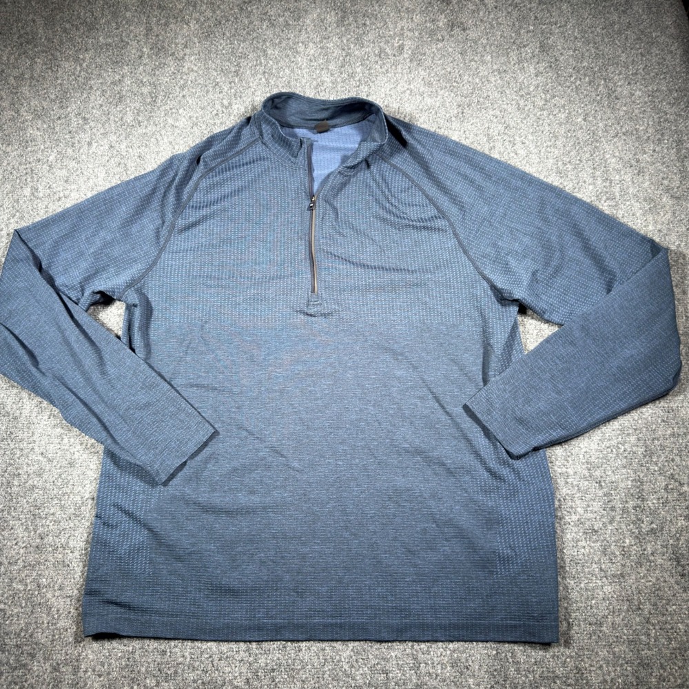 Lululemon Metal Vent Tech 1/2 Zip Pullover Mens XXL Blue